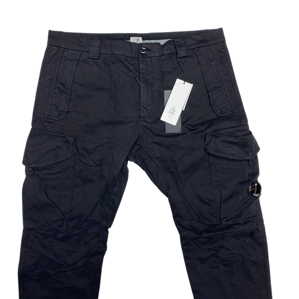 CP Company Ergonomic Fit Black Cargo Trousers
