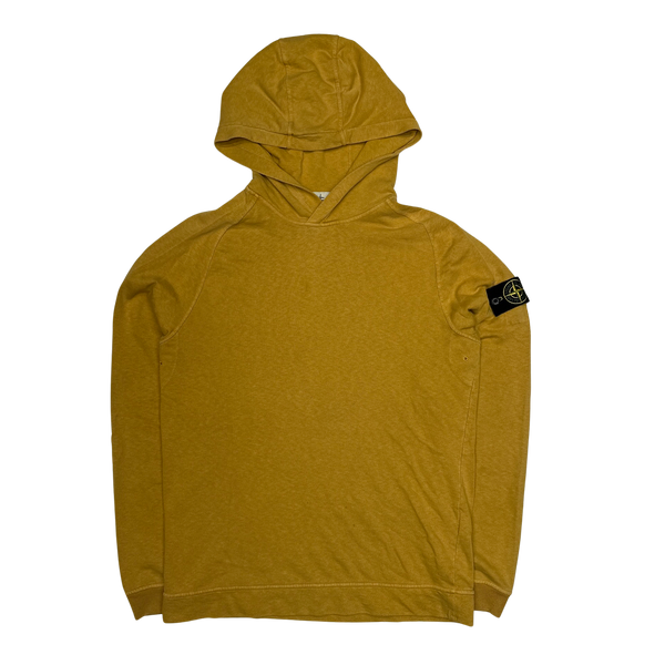 Stone Island Yellow 2018 Cotton Pullover Hoodie