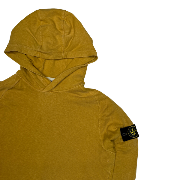 Stone Island Yellow 2018 Cotton Pullover Hoodie