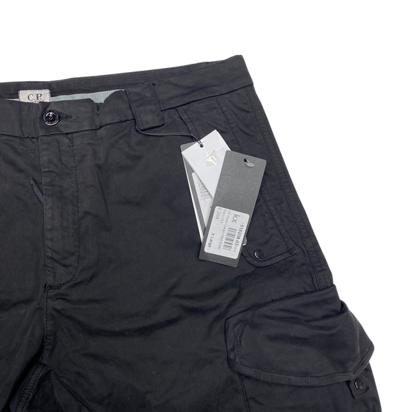 CP Company Ergonomic Fit Black Cargo Trousers