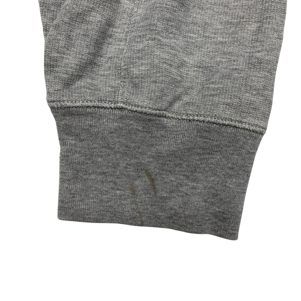 CP Company Light Grey Cotton Zipped Hoodie