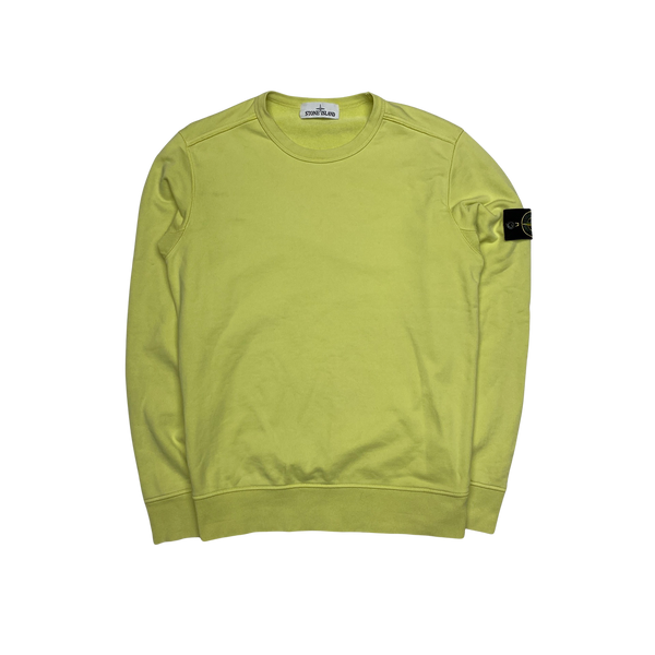 Stone Island 2019 Yellow Crewneck Sweatshirt