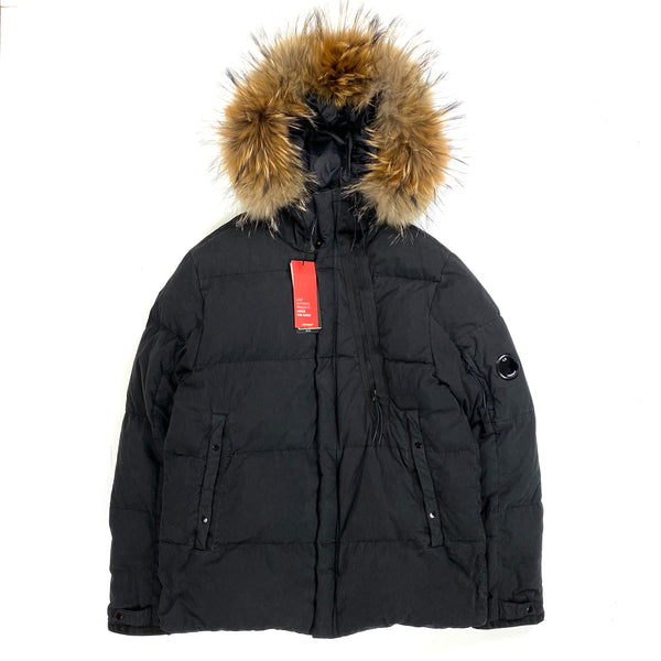 CP Company 50 Fili Down Filled Racoon Fur Puffer Jacket