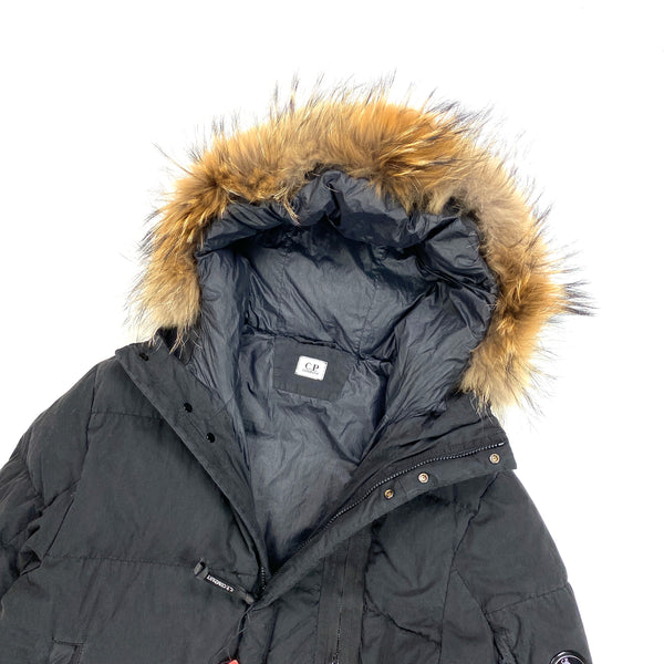 CP Company 50 Fili Down Filled Racoon Fur Puffer Jacket