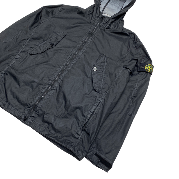 Stone Island Black Membrana 3L TC Hooded Jacket