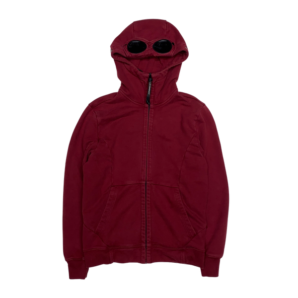 CP Company Red Cotton Goggle Hoodie