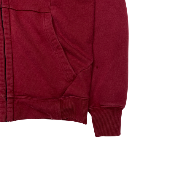 CP Company Red Cotton Goggle Hoodie