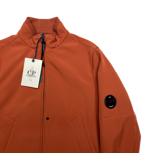 CP Company Burnt Orange Soft Shell Lens Viewer Jacket