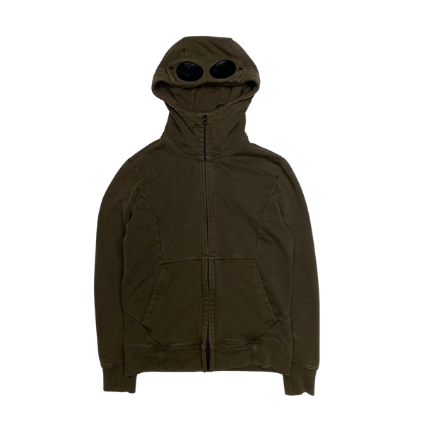 CP Company Khaki Cotton Goggle Hoodie