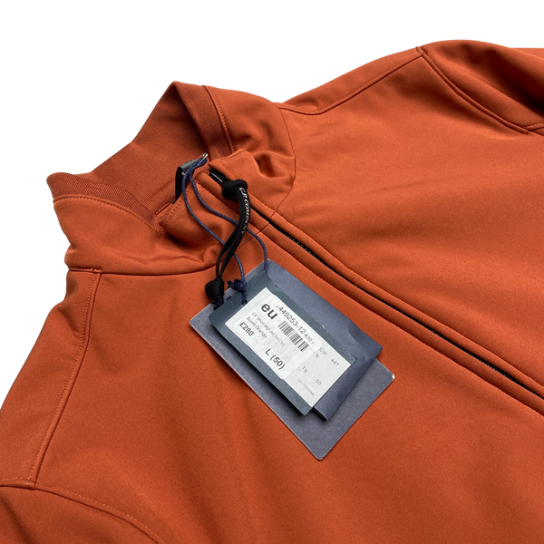 CP Company Burnt Orange Soft Shell Lens Viewer Jacket