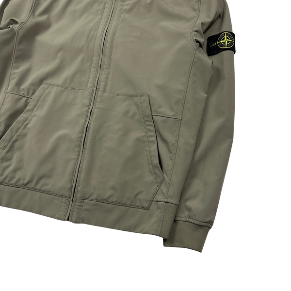 Stone Island 2017 Olive Green Light Soft Shell R Jacket - Large