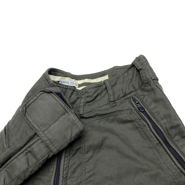 Stone Island Vintage 2005 Khaki Cargo Trousers