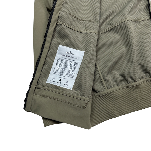Stone Island 2017 Olive Green Light Soft Shell R Jacket - Large