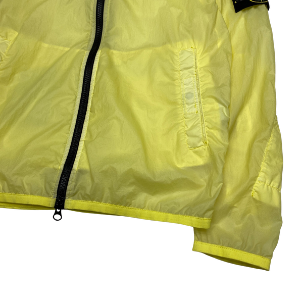 Stone Island Yellow Lamy Velour Hooded