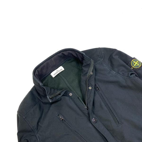 Stone Island Navy 2015 Navy Fleece Lined Soft Shell