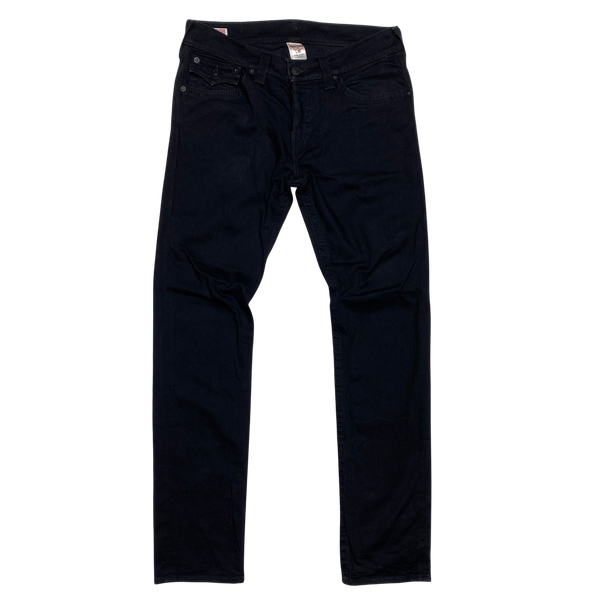 True Religion Black Slim Fit Zach Jeans