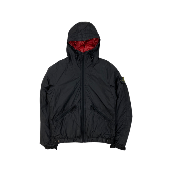 Stone Island Black Down Filled Nylon Jacket