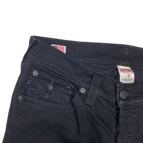 True Religion Black Slim Fit Zach Jeans