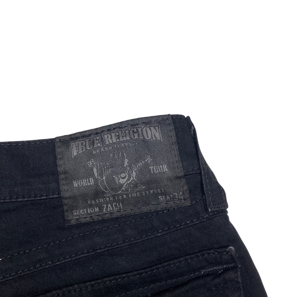 True Religion Black Slim Fit Zach Jeans