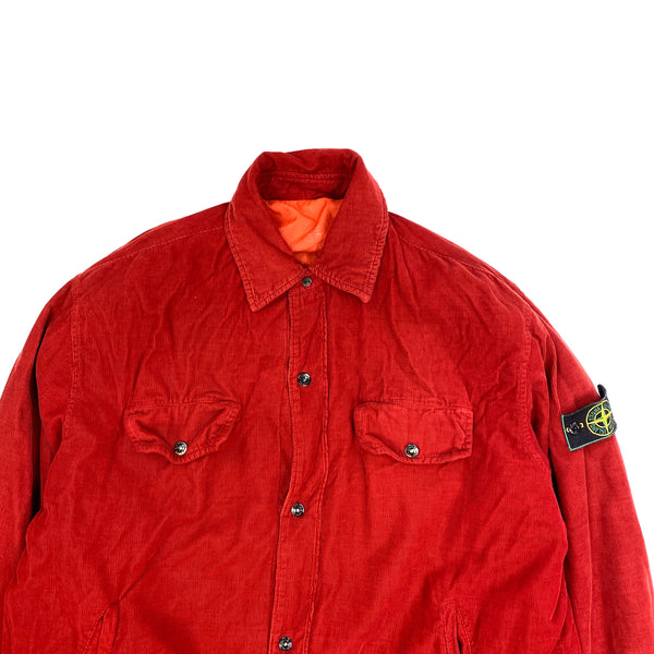 Stone Island Vintage 1995 Corduroy Red Reversible Jacket