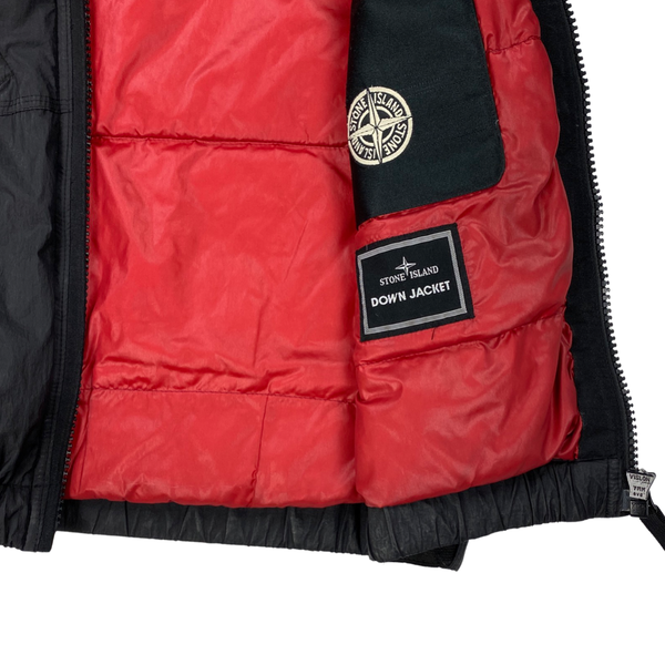 Stone Island Black Down Filled Nylon Jacket