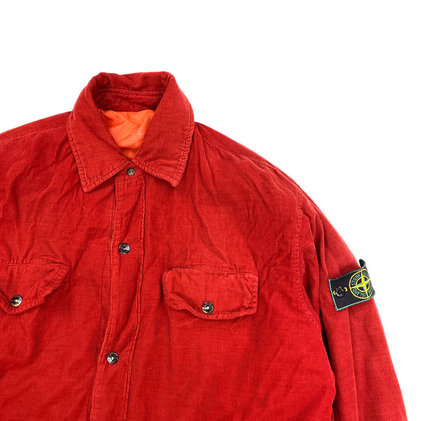 Stone Island Vintage 1995 Corduroy Red Reversible Jacket