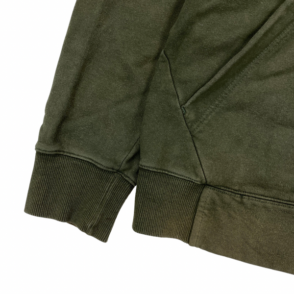 CP Company Dark Green Cotton Goggle Hoodie