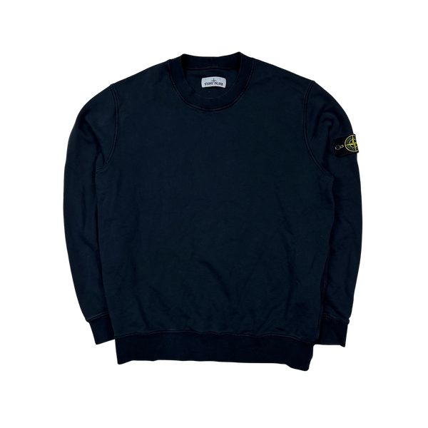 Stone Island 2020 Navy Cotton Crewneck Sweatshirt - XL