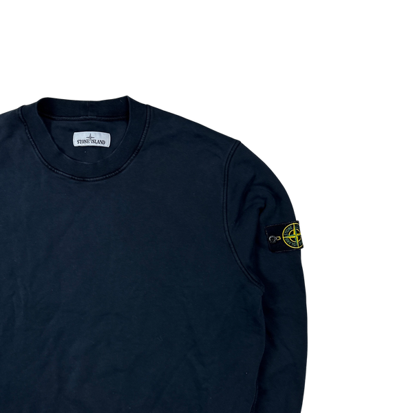 Stone Island 2020 Navy Cotton Crewneck Sweatshirt - XL