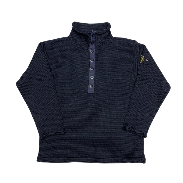 Stone Island 1999 Navy Knitted Vintage Pullover Jumper