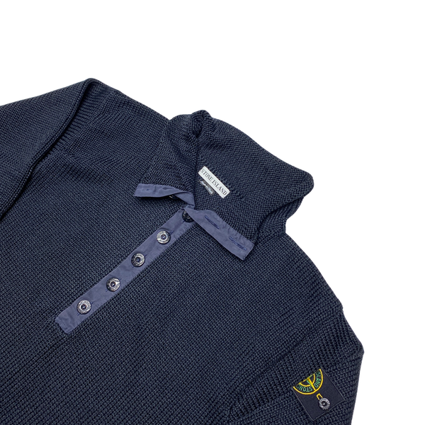 Stone Island 1999 Navy Knitted Vintage Pullover Jumper