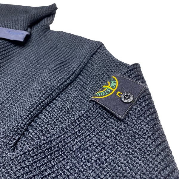 Stone Island 1999 Navy Knitted Vintage Pullover Jumper