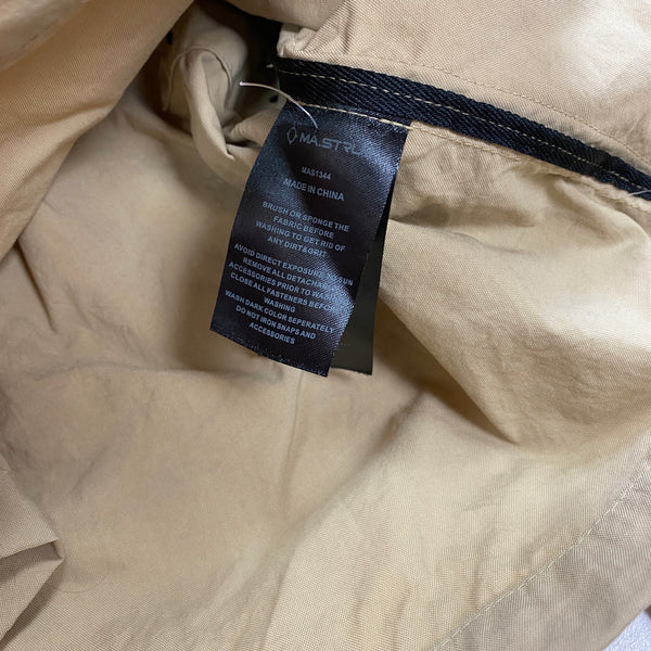 Ma Strum Beige Cotton Overshirt Jacket