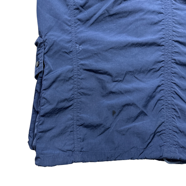 CP Company Blue Nylon Chrome Multi Pocket Jacket - Small