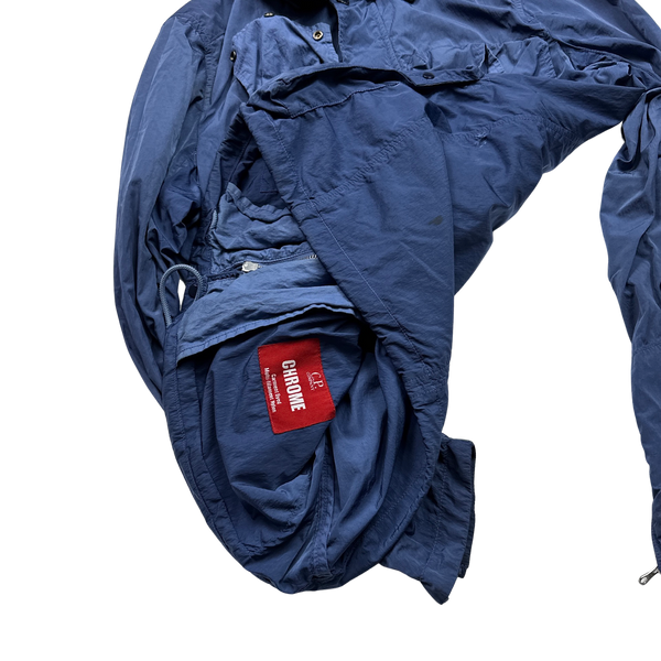 CP Company Blue Nylon Chrome Multi Pocket Jacket - Small
