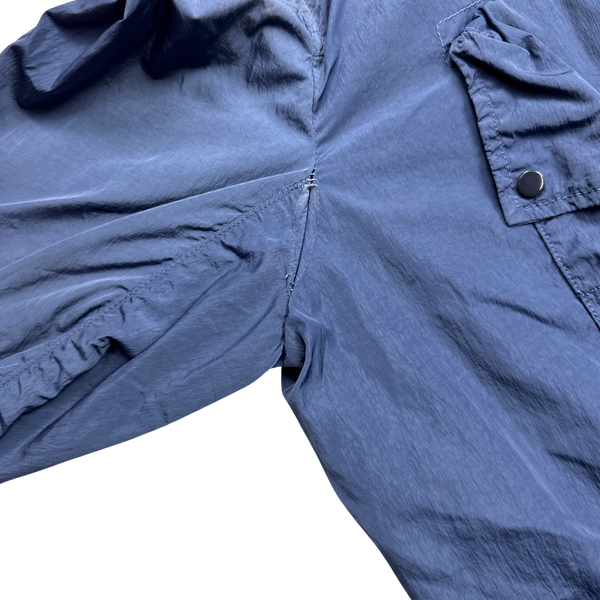 CP Company Blue Nylon Chrome Multi Pocket Jacket - Small