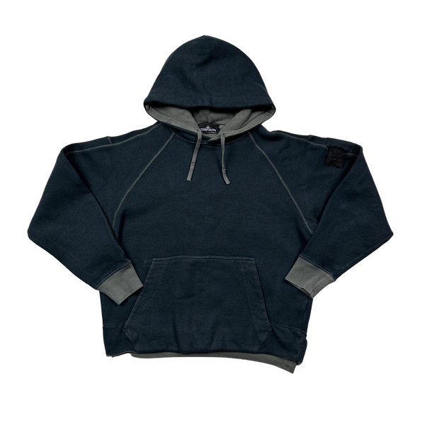 Stone Island Navy Blue 2021 Shadow Project Hoodie - Small