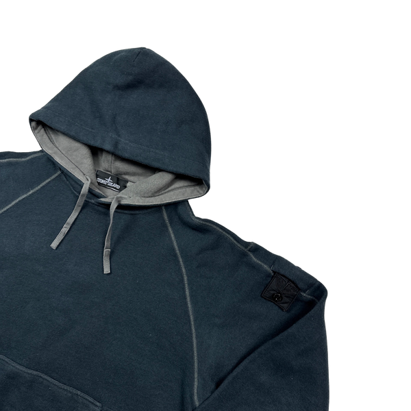 Stone Island Navy Blue 2021 Shadow Project Hoodie - Small