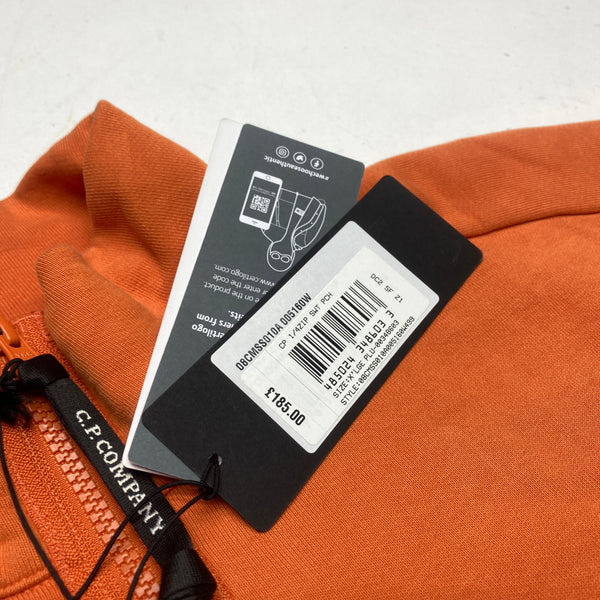 CP Company Orange Pullover Quarter Zip Jumper