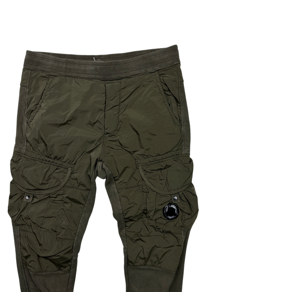 CP Company Khaki Nylon / Cotton Joggers - XS