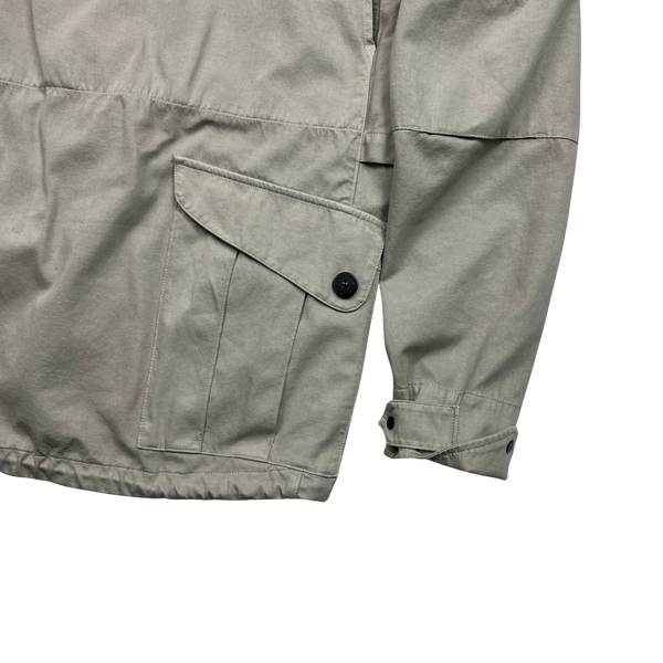 Stone Island x Nike Beige Raso R Nylon Windbreaker Jacket - Small
