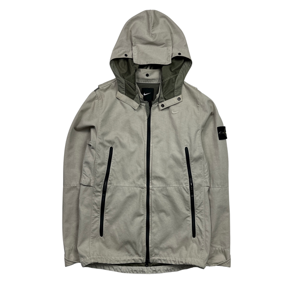 Stone Island x Nike Beige Raso R Nylon Windbreaker Jacket Small Mat s Island
