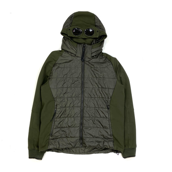 CP Company Khaki Padded Soft Shell Goggle Jacket