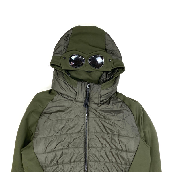 CP Company Khaki Padded Soft Shell Goggle Jacket