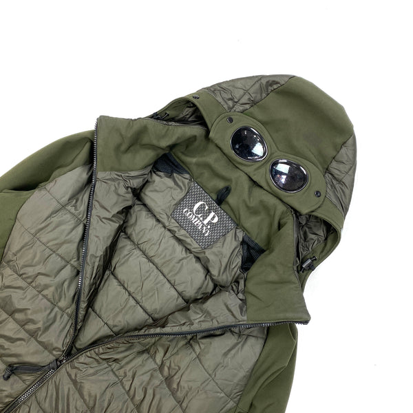 CP Company Khaki Padded Soft Shell Goggle Jacket
