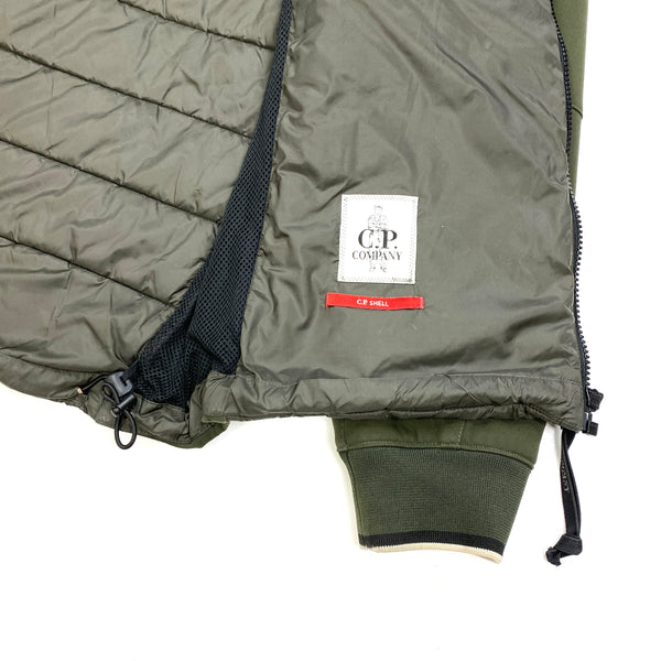 CP Company Khaki Padded Soft Shell Goggle Jacket