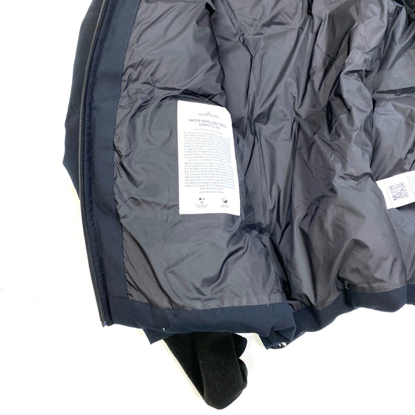 Stone Island Dark Navy Wool Repellent Balaclava Jacket