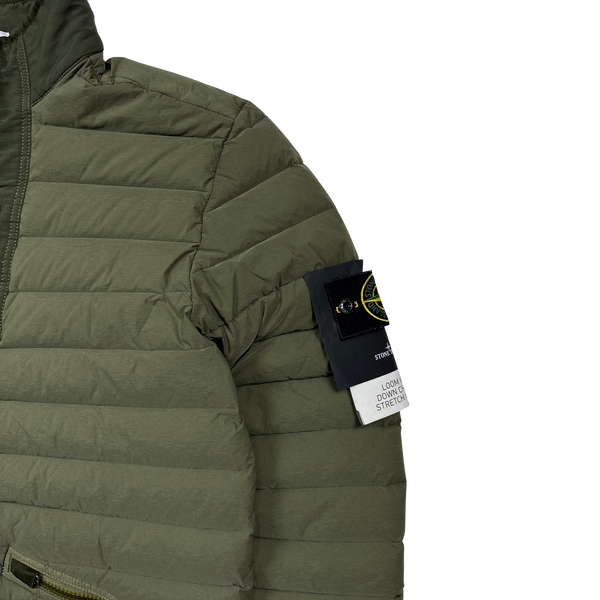 Stone Island 2019 Green Down Filled Loom Woven Puffer Jacket - Medium