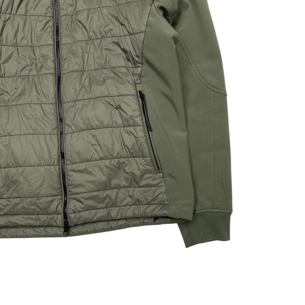 CP Company Khaki Padded Soft Shell Goggle Jacket