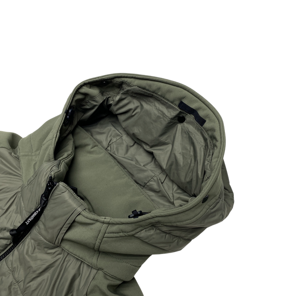 CP Company Khaki Padded Soft Shell Goggle Jacket